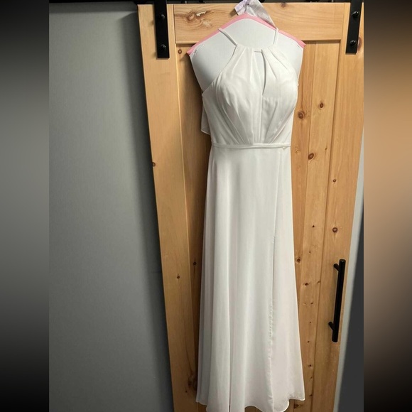 Azazie Evalleen ivory A12 bridesmaid dress - Picture 4 of 10